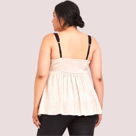 TORRID Plus Size Tank & Black Jacquard Babydoll Cami/ Tank Top - Picture 9 of 16